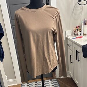 Yogalicious Women's Brown Long Sleeve Top